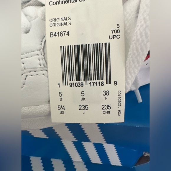 NWT ADIDAS 2018 Continental 80 'Aero Blue' - Picture 10 of 13